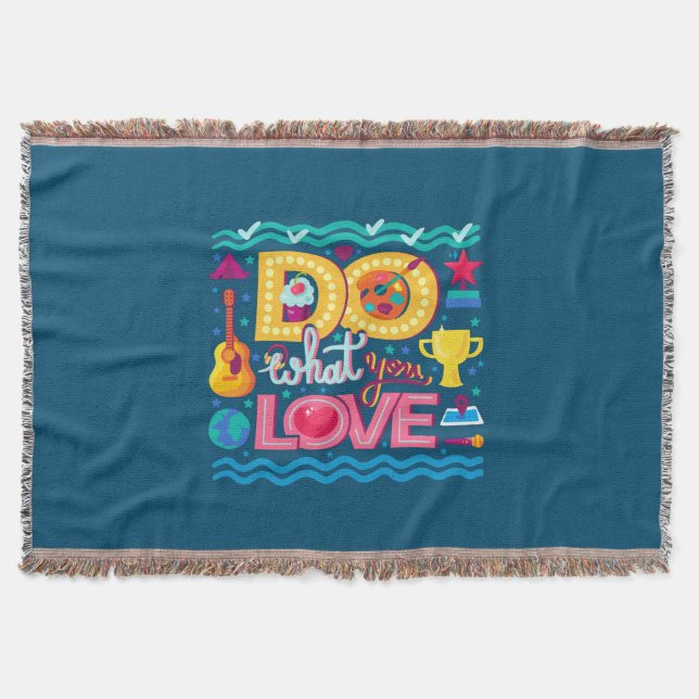I Do What I Love Throw Blanket (Front)