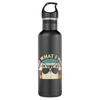 I Do What I Want Cat 710 Ml Water Bottle