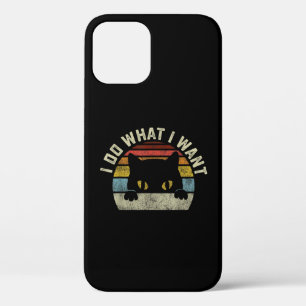 I Do What I Want Cat iPhone 12 Case