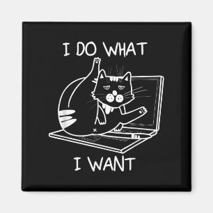 I Do What I Want Cat Memes Hacker Security Funny G Magnet