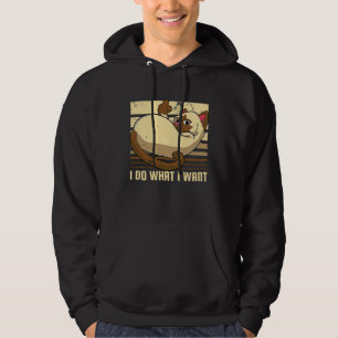 I Do What I Want Middle Finger Cat Hoodie