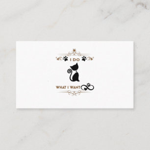 i do what i want  place card