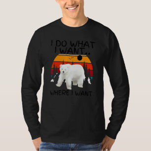 I Do What I Want Summer Bears Vibes Cool Polar Be T-Shirt