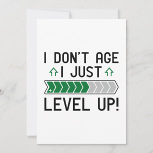 I Don’t Age I Just Level Up Thank You Card