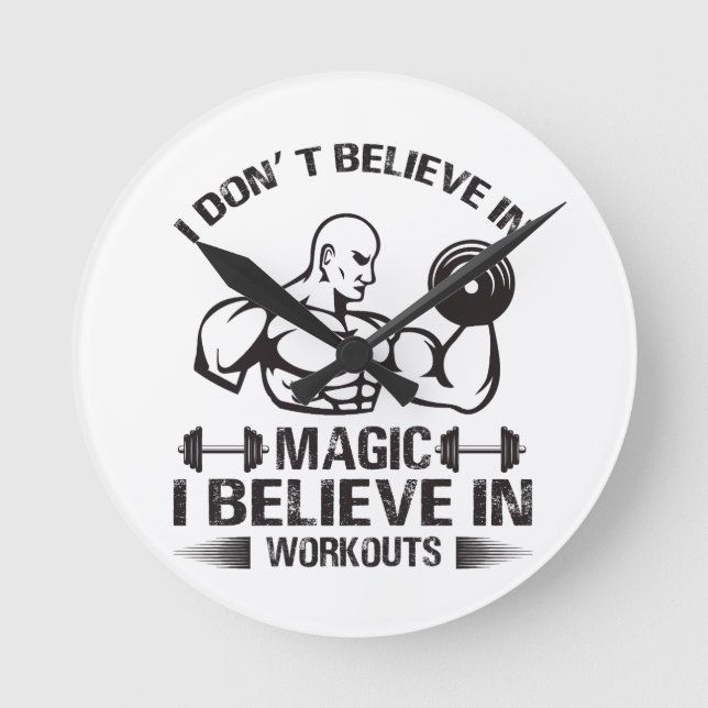 I Don’t Believe in Magic Round Clock (Front)