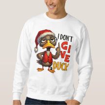 I don`t Give Duck Sarcastic Grumpy Duck Christmas