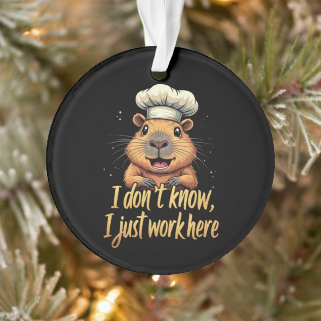 I Don’t Know, I Just Work Here Funny Workplace  Ornament (Tree)