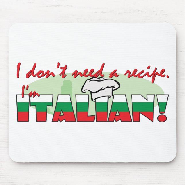 I don’t need a recipe, mouse pad (Front)
