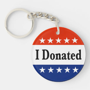 I Donated Key Ring
