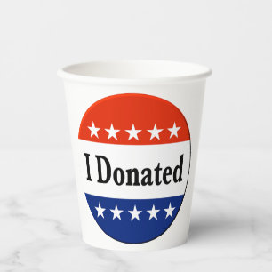 I Donated Paper Cups