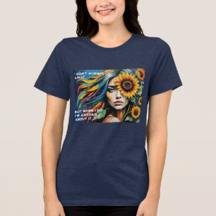 I Don't Always Adult But I'm Anxious - Funny Tri-Blend Shirt