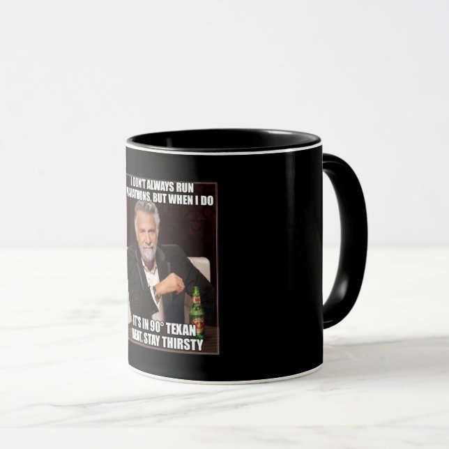 I don't always run marathons... mug (Front Right)