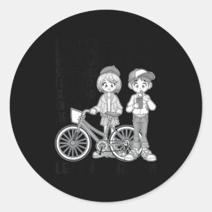 I Don't Always Watch Anime Girl Japanese For Kawa Classic Round Sticker