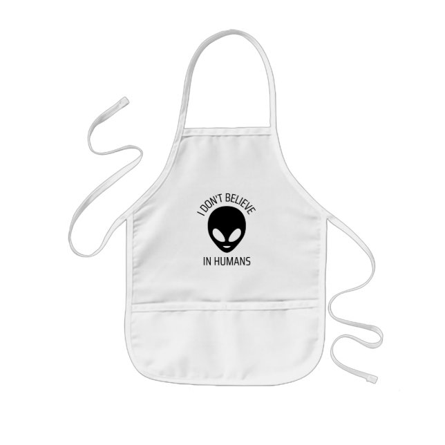 I Don't Believe in Humans    Kids Apron (Front)