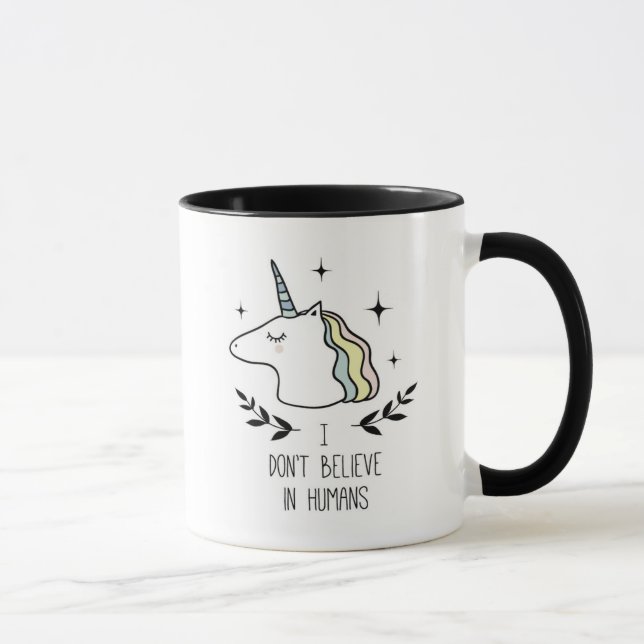 I Don't Believe In Humans Mug (Right)