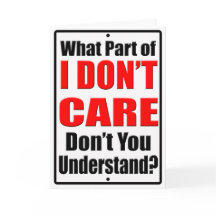 I Don't Care
