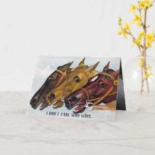 I Don't Care Who Wins Personalised Card