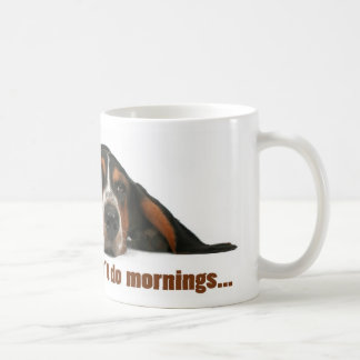 I don't do mornings coffee mug