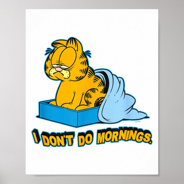 I Dont Do Mornings Small  Poster (Front)