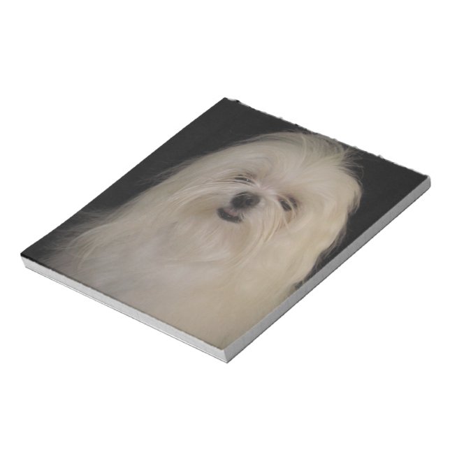 I Don't Do Top Knots MALTESE Notepad (Rotated)