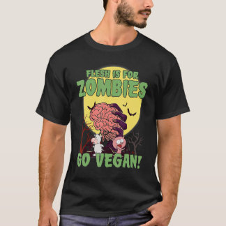 I Don't Eat Animals I Only Need Brain Vegan Hallow T-Shirt