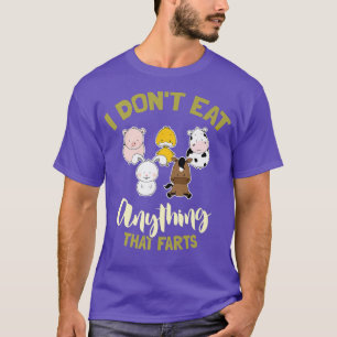 I Don't Eat Anything that Farts Funny Vegan Vegeta T-Shirt