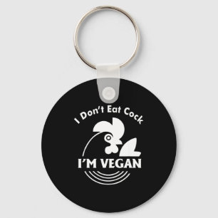 I Dont Eat Im Vegan Funny Vegan Shirt Key Ring