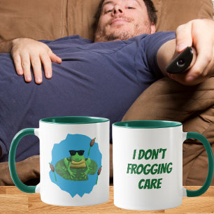 I Don't Frogging Care Frog Mug