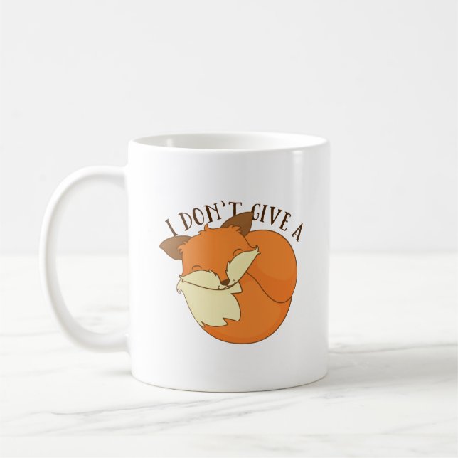 I Don't Give A Fox Coffee Mug (Left)