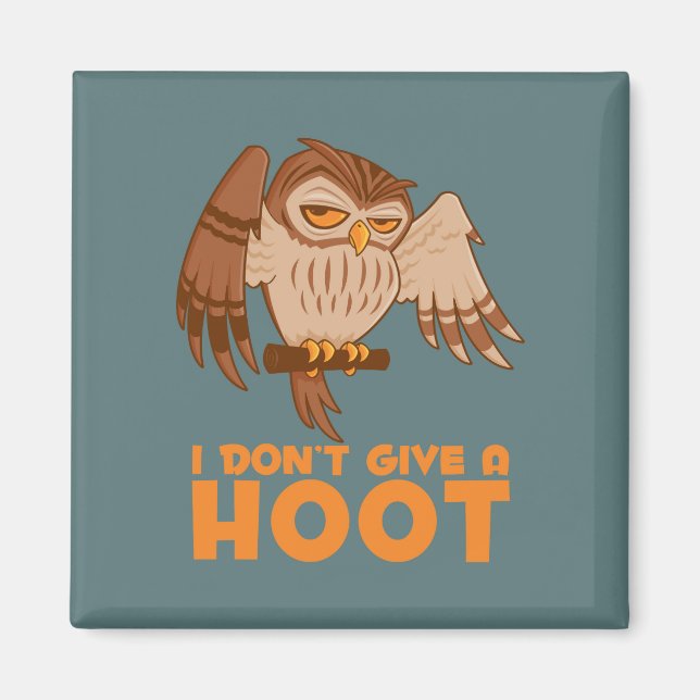 I Don't Give A Hoot Owl Magnet (Front)