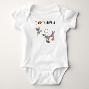 i don't give a mouse walking a donkey baby bodysuit