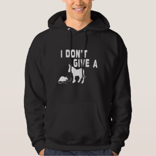 I don't give a Rat gift funny Donkey, Animal Joke Hoodie