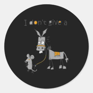 I Dont Give A Rats Jack Classic Round Sticker