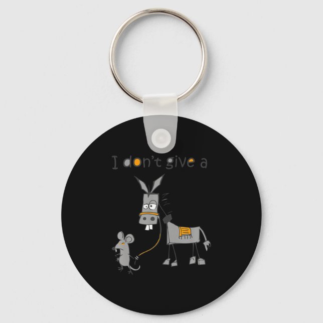 I Dont Give A Rats Jack  Key Ring (Front)