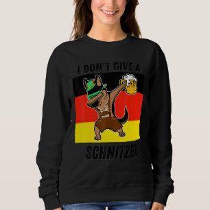 I Don't Give A Schnitzel Dabbing Oktoberfest Beer  Sweatshirt