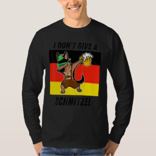 I Don't Give A Schnitzel Dabbing Oktoberfest Beer T-Shirt
