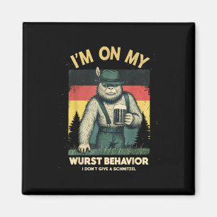 I Dont Give A Schnitzel German Beer Wurst Funny _2 Magnet