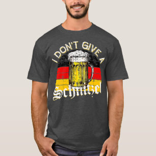 I Don't Give A Schnitzel Oktoberfest Germany Flag T-Shirt