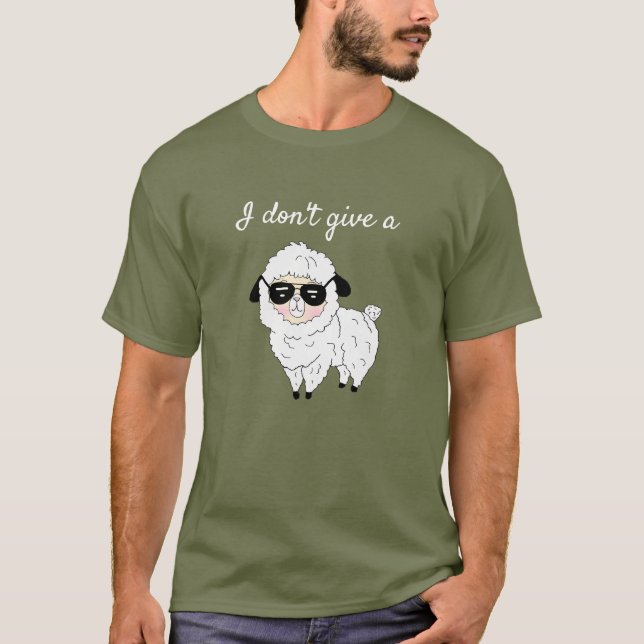 I don't give a Sheep Funny T-Shirt (Front)