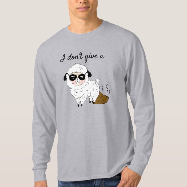 I don't give a Sheep Funny T-Shirt (Front)