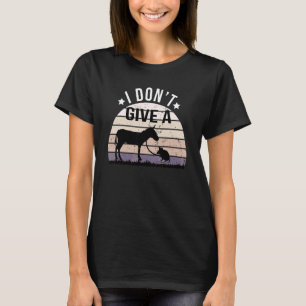 I Don't Give Rats Donkey Mouse Walking Vintage 1 T-Shirt