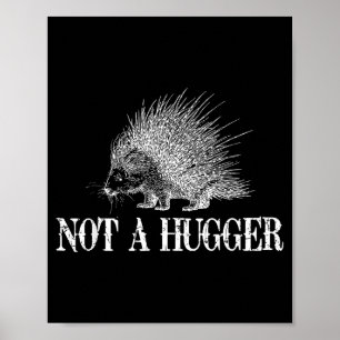 I Don't Hug Apparel Funny Introvert Rcune Tee - Un Poster