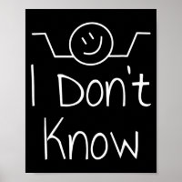 I Dont Know Hand Drawn Shrug Funny _3