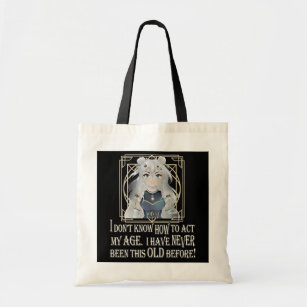 I Don't Know How To Act My Age Cute Anime Girl Tote Bag