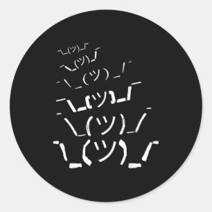 I Don't Know Idk  Classic Round Sticker