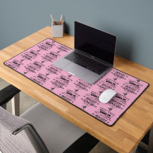 I Don't Know Kung Fu But I Do Know Crazy Desk Mat