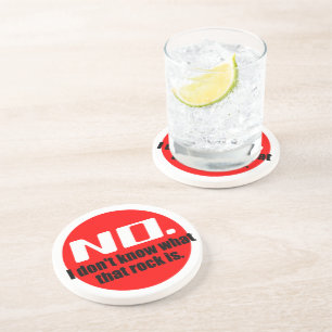 I Don't Know What That Rock Is (Red) Coaster