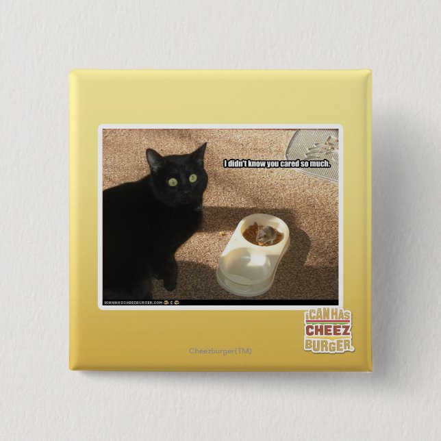 I don't know you cared 15 cm square badge (Front)