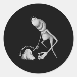 I Don't Like This Rock Funny Marcus The Worm Meme  Classic Round Sticker