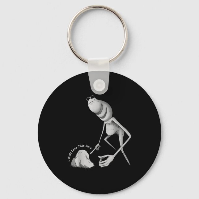 I Don't Like This Rock Funny Marcus The Worm Meme  Key Ring (Front)